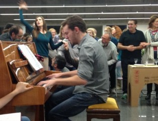 Ensayando el 2º acto de La Bohème